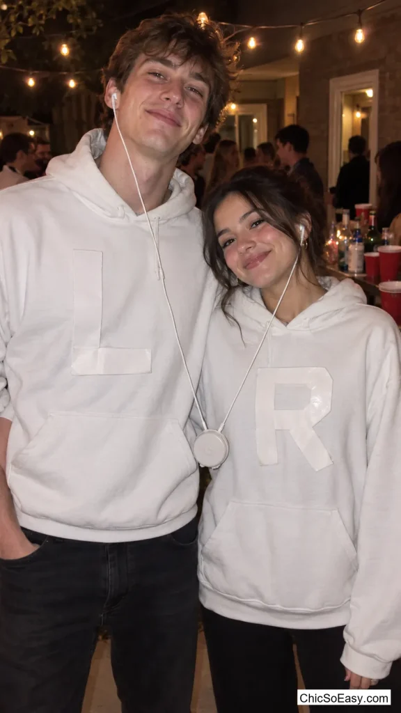 Wired-Together Earbud Hoodies