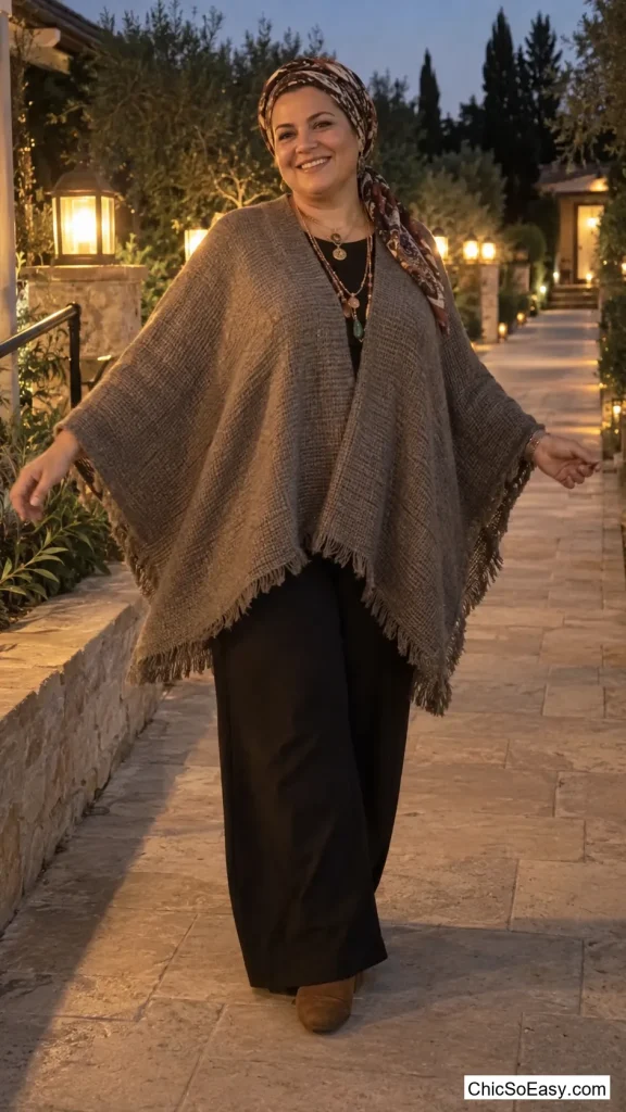 Wool Poncho Fortune Teller
