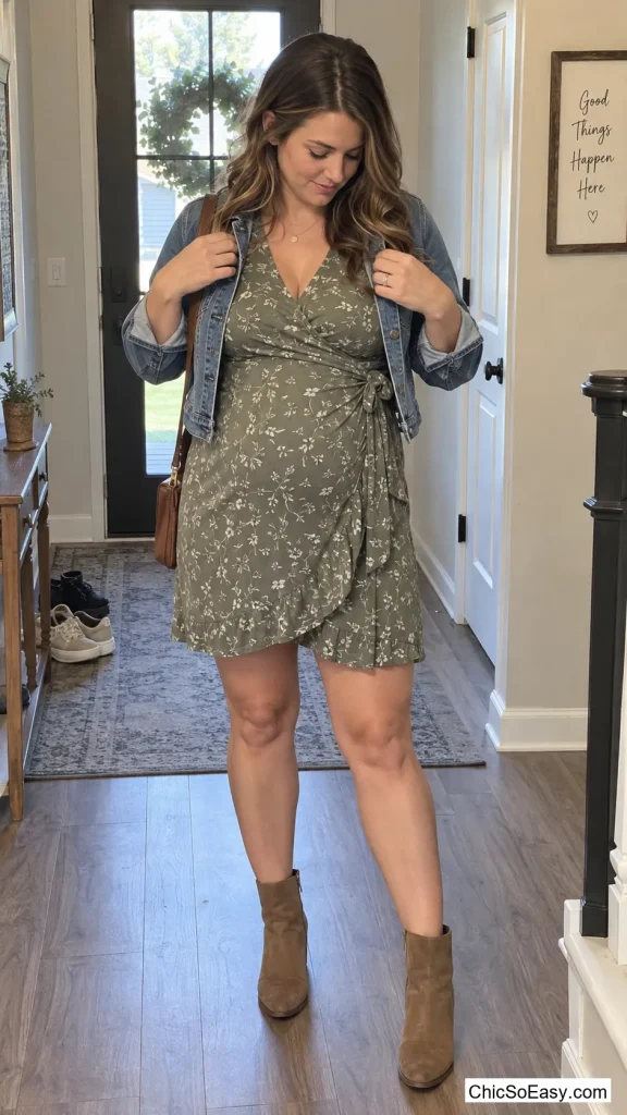 Wrap Dress with a Working Tie